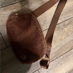 lululemon athletica Brown Sherpa Crossbody Bag